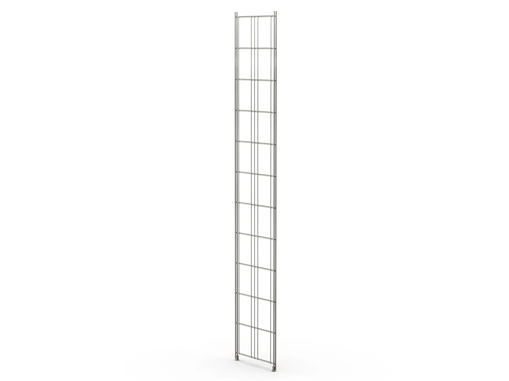 270140 Regalleiter BIII 380 208 cm hoch, Metall verchromt