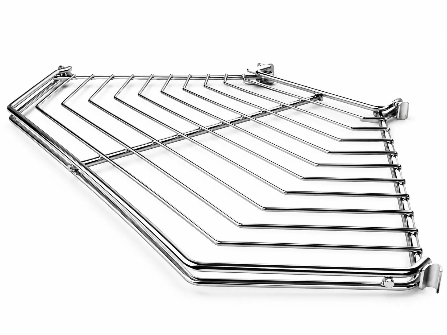 STEKO Eck-Gitterboden 48x38 cm aus Metall mit angeschweißten Halterungen